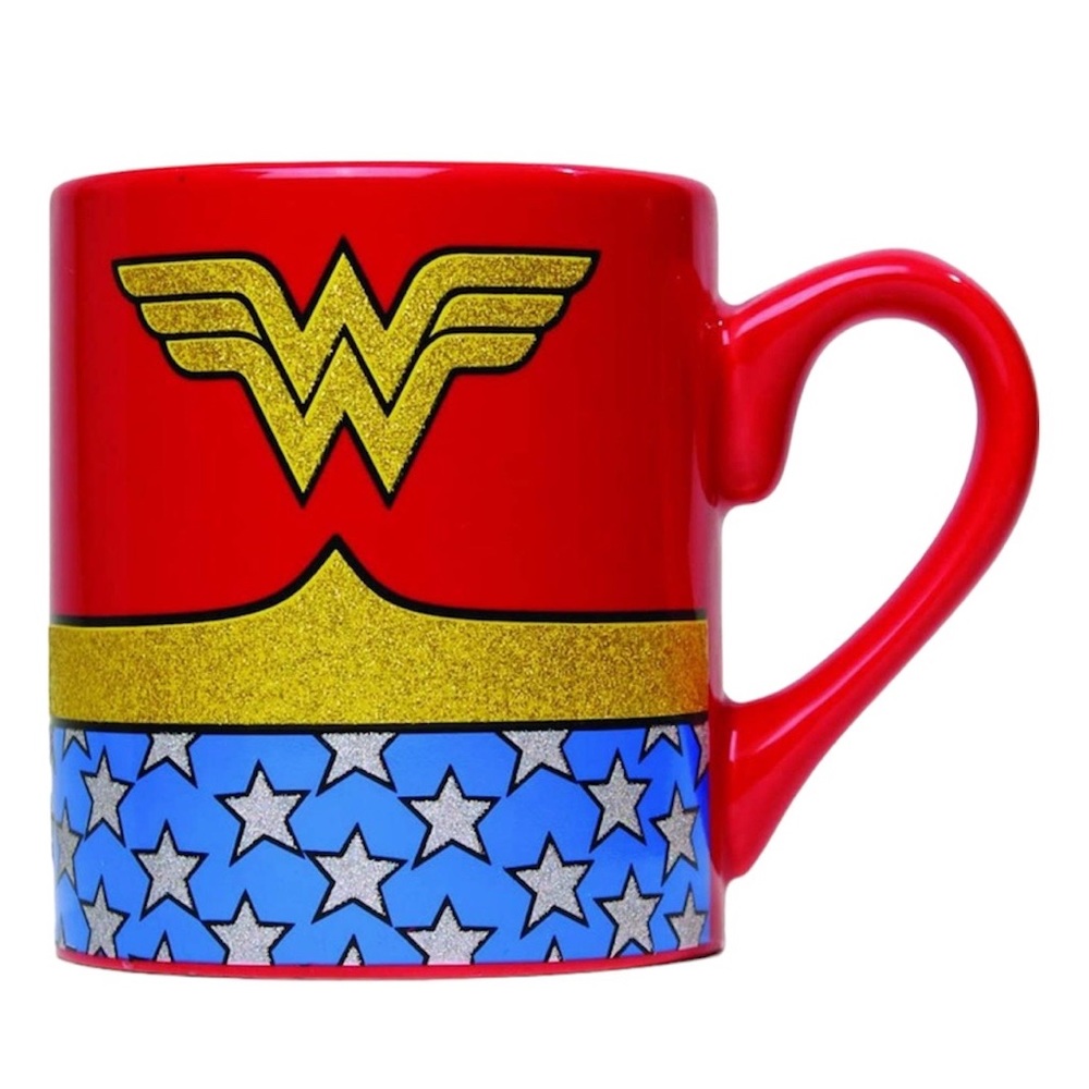Wonder Woman DC Comics Glitter Ceramic Coffee Mug